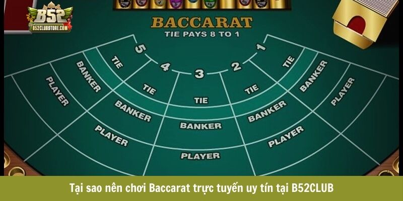 Tại sao nên chơi Baccarat trực tuyến uy tín tại B52CLUB